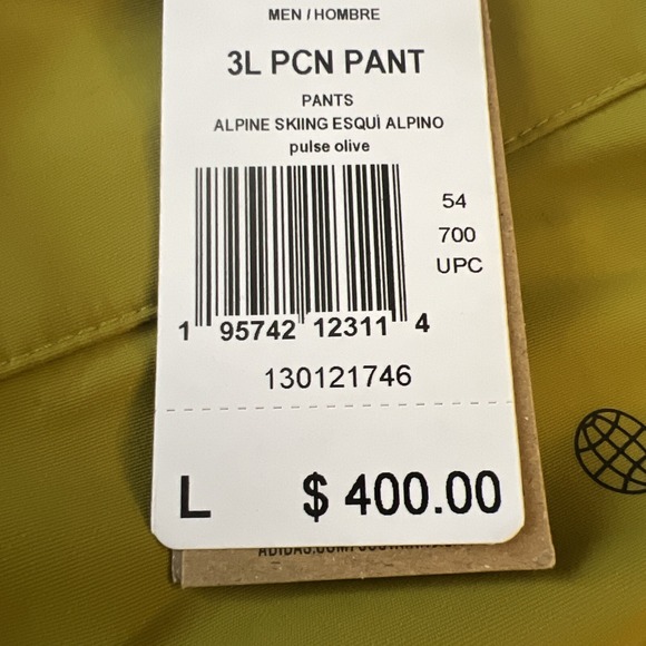 XL Mens - Adidas Pants Terrex 2 Layer Insulated Snow Tech Tracksuit Bottoms - Picture 11 of 13